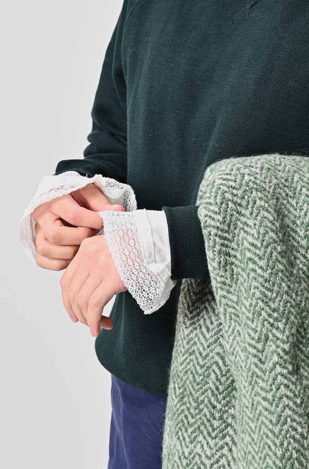 45R☆スムースのチュニック/杢グレー♪ 45Rスムースのチュニック: WOMEN｜45R