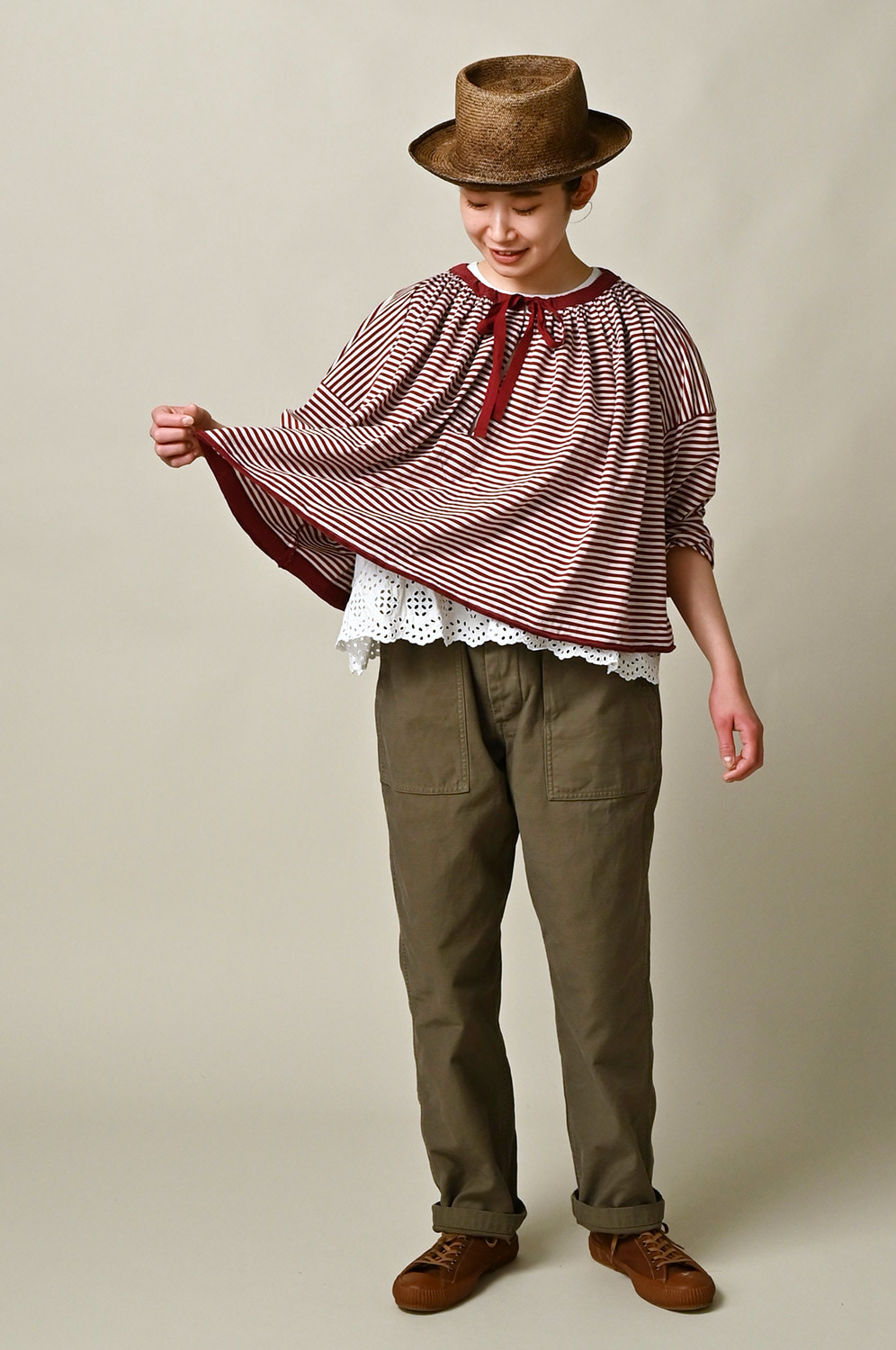 シュシュスモックブラウスの着こなしいろいろ | News | 45R